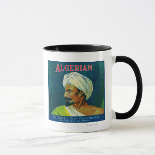 Mug Étiquette orange algérien