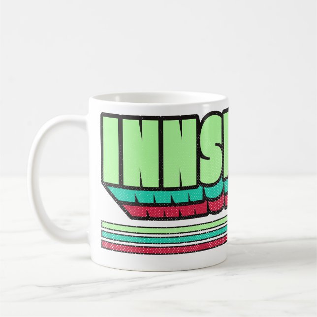 Mug Étiquette rétro Innsmouth Lovecraft (Gauche)