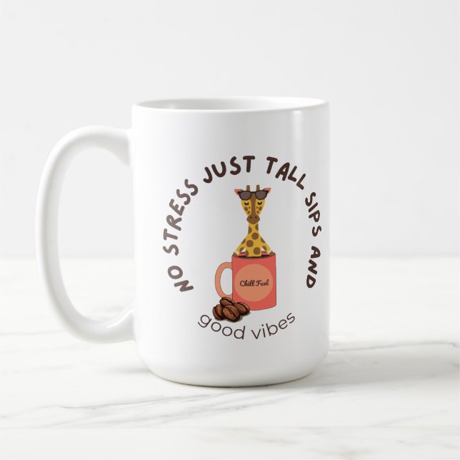 Mug “Étirez-vous, sirotez lentement, stressez moins.” (Gauche)