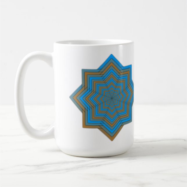 Mug Étoile azur et ambre (Gauche)