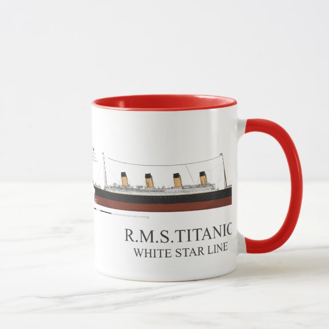 Mug étoile blanche titanique (Droite)