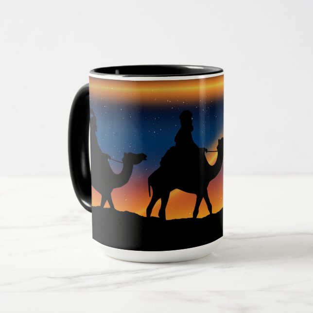 Mug Étoile de Bethléem, le Christ est né, (Devant gauche)