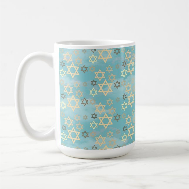 Mug Etoile de ciel bleu passover de David (Gauche)
