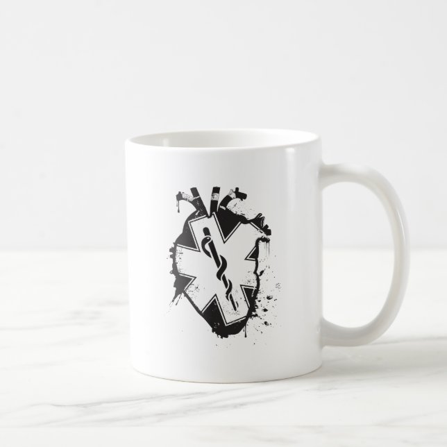 Mug étoile de coeur anatomique de la vie (Droite)