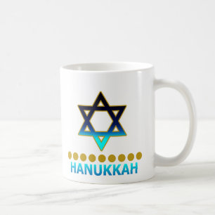Mug Étoile de David Menorah de Hanoukka