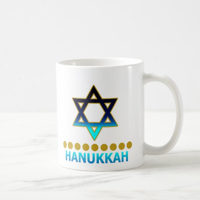 Mug Étoile de David Menorah de Hanoukka (Droite)