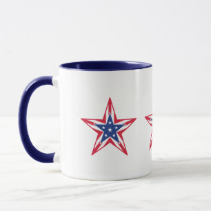 Mug Étoile de la liberté (horizontale)