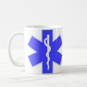 Mug Étoile de la vie, urgence Med. Symbole de services