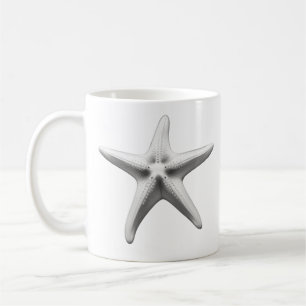 Mug Étoile de mer noire et blanche