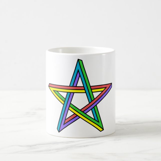 Mug Étoile d'illusion optique (Centre)