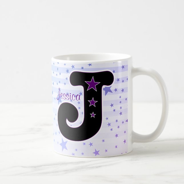Mug ÉTOILE d'initiale de J (Droite)