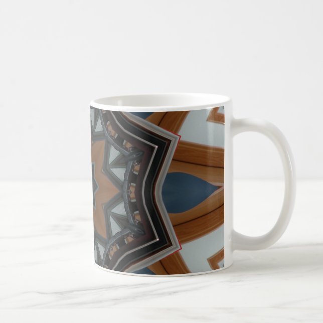 Mug étoile marron kaléidoscope (Droite)