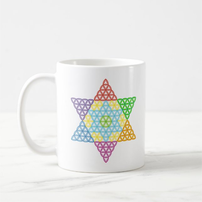 Mug Étoile Sacrée - Étoile De Vie, 04/3D-CF. (Gauche)