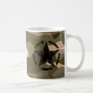Mug Étoile sur le style de toile de jute
