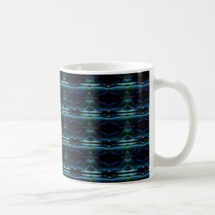 Mug Etoiles arc-en-ciel bleu vert, Motif Artdeco