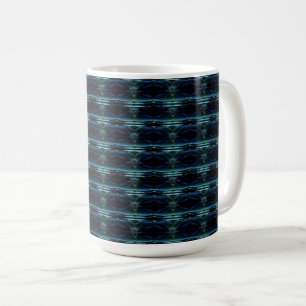 Mug Etoiles arc-en-ciel bleu vert, Motif Artdeco