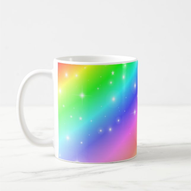 Mug Étoiles colorées arc-en-ciel (Gauche)