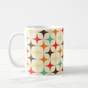 Mug Étoiles colorées Motif géométrique rétro