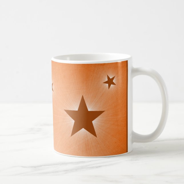 Mug Étoiles dans le bouillon de nuit, Orange (Droite)