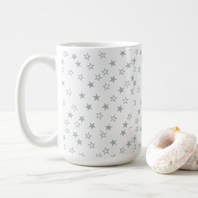 Mug Étoiles d'argent (Avec donut)
