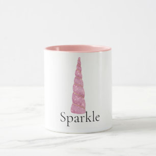 Mug Étoiles de glam rose étincelles Unicorne