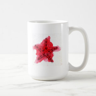 Mug Étoiles de mer d'aquarelle