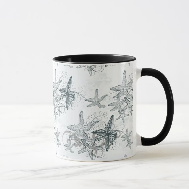 Mug Étoiles de mer sur le motif de mer (Droite)