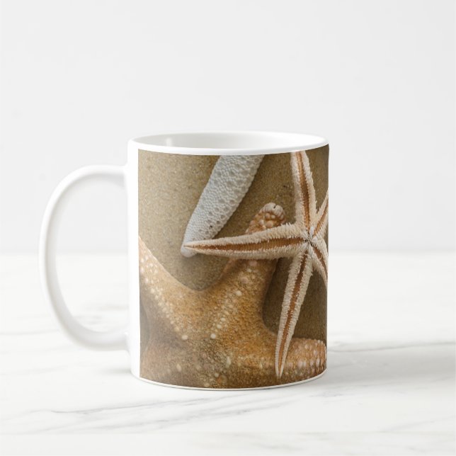 Mug Étoiles de mer sur le sable (Gauche)