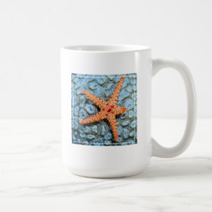 Mug Étoiles de mer sur un corail avec Polips