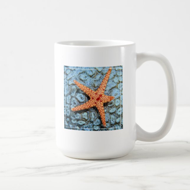 Mug Étoiles de mer sur un corail avec Polips (Droite)