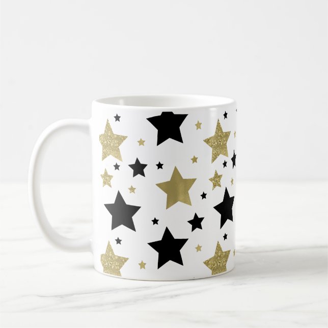 Mug Étoiles de noir d'or (Gauche)