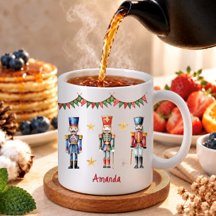 Mug Étoiles de noix d'aquarelle mignonne