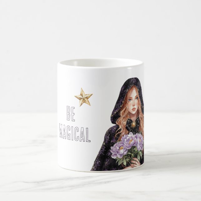 Mug Étoiles d'or soit Magique Rousse Féminine (Centre)