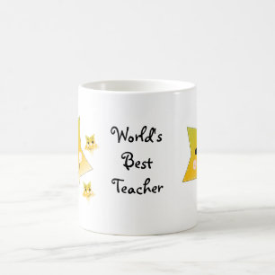 Mug Étoiles Dorées - Meilleur Professeur du Monde