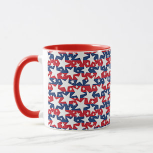 Mug Étoiles et bandes 