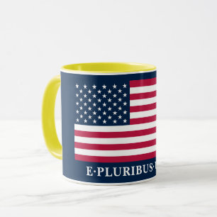 Mug Étoiles Et Bandes Rouges Blancs Bleus Patriotiques