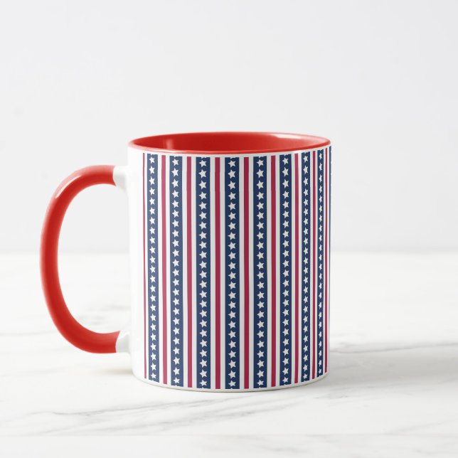 Mug étoiles et rayures Americana  (Gauche)