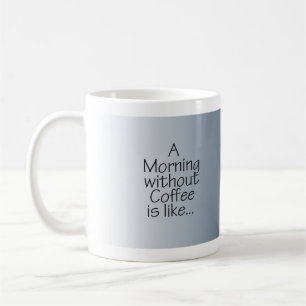 Mug Étoiles le matin bleu sans café
