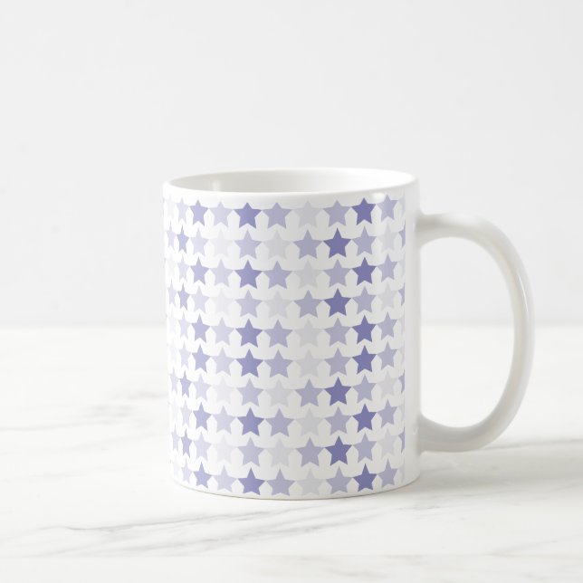 Mug Étoiles Patriotique Blue Ombre (Droite)