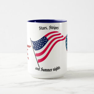 Mug "Étoiles, Rayures et Nuits d'Été" Café/Thé