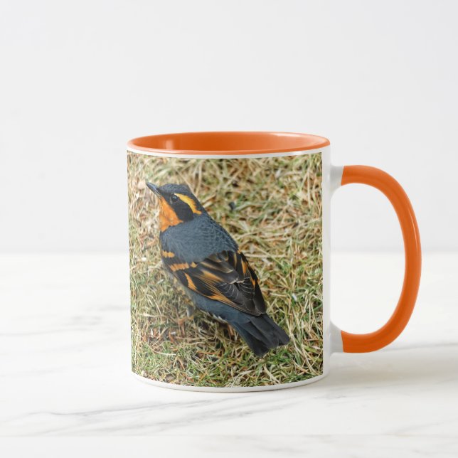 Mug Étonnante Grive variée sur la pelouse (Droite)