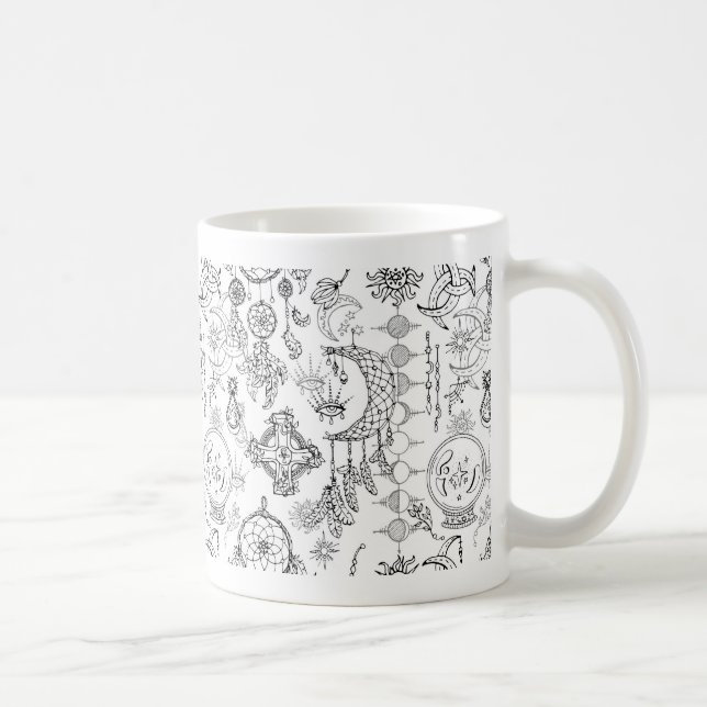 Mug Étrange Magie Cercle Sigil Chaos Magique Witchcraf (Droite)