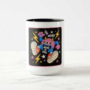 Mug Étrange mais iconique – Art de dessin animé surréa