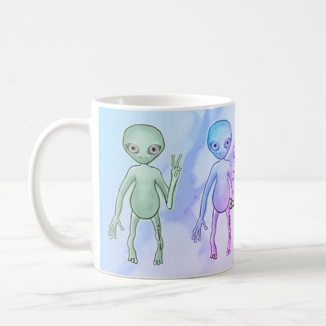 Mug Étranger de Paix Fatigué (Gauche)
