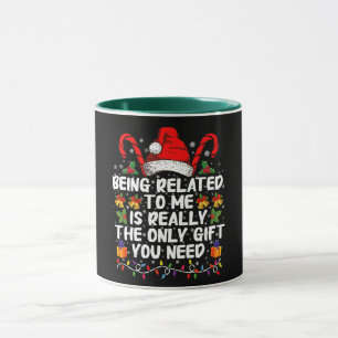 Mug Être apparenté à moi est vraiment le seul cadeau