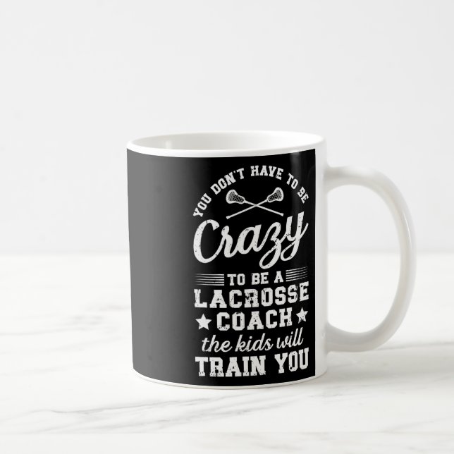 Mug Être Coaching Lacrosse Coach Lacrosse (Droite)