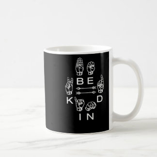Mug Être gentil Main Signale Enseignant Graphique Sour