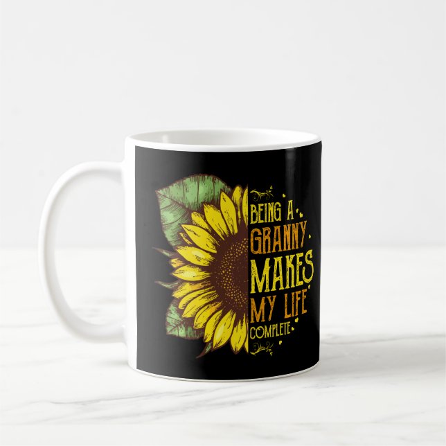 Mug Être Grand-Mère Rend Ma Vie Complète Hippie Sunfie (Gauche)