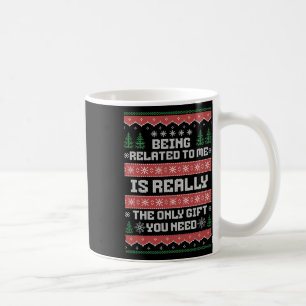 Mug Etre Lié À Moi Amusant Noël Famille Noël Noël Noël