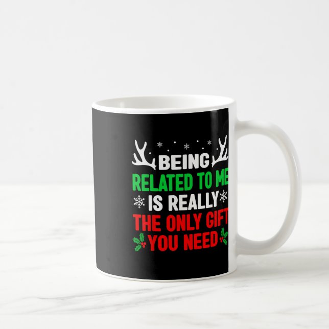 Mug Etre Lié À Moi Drôle Noël S Femmes Hommes Fa (Droite)